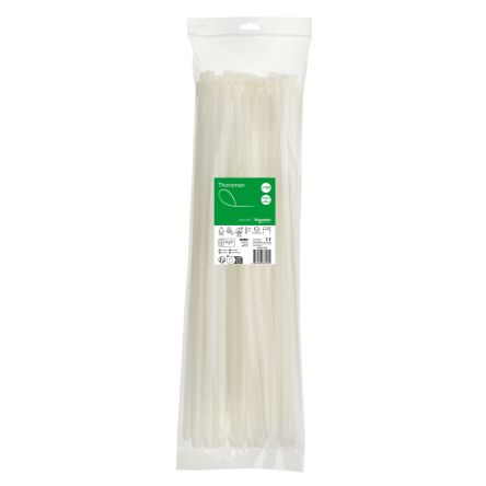 Schneider Electric Cable Tie, , 550mm x 8.8 mm, Clear Nylon, Pk-1 [IMT46426]; 444-316