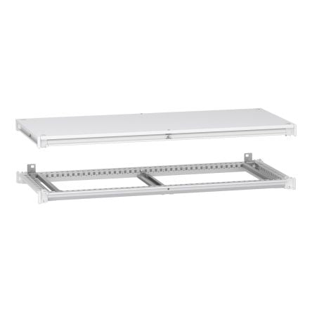 Schneider Electric PrismaSeT HD Series RAL 9003 Steel Framework Kit, 110mm H, 500mm D, 1200mm L For Use With Prismaset [NSYSFNC125ED]; 444-408