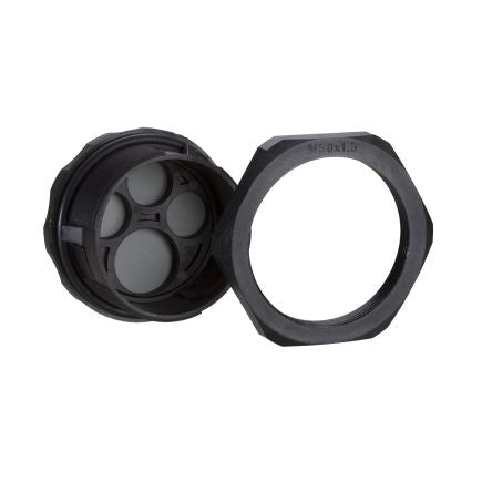 Schneider Electric PanelSeT Series Black Polyamide Cable Gland, M63 Thread, 9.2mm min., 15.9mm max., IP65 [NSYTSAM638SE]; 444-415