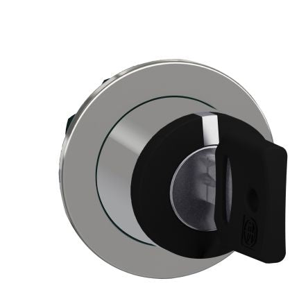 Schneider Electric Harmony Series Selector Switch Head, 22mm Cutout, Black Handle [ZB4FGCUST01]; 444-426