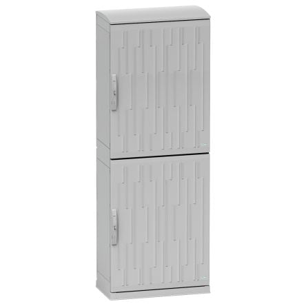 Schneider Electric PanelSeT Series Fibreglass Reinforced Polyester Double-Door-Door Floor Standing Enclosure, [NSYPHDZT2074]; 444-442