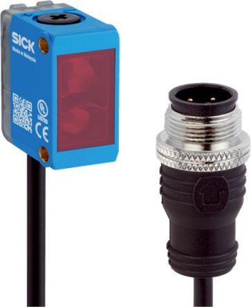 SICK Photoelectric Sensor, Cylindrical Sensor, 15 m Detection Range [GLD6SP-34A1217EZZZZ1ZZZZZZZZZ1 / 1135405]; 444-786