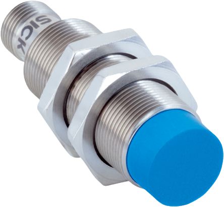 SICK Inductive Barrel Proximity Sensor, M18, 30 mm Detection, PNP NO, 10 → 30 V dc [IMX18-30NPSZC0S / 1107441]; 445-073