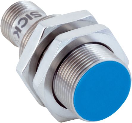 SICK Inductive Barrel Proximity Sensor, M18, 8 mm Detection, PNP NC, 10 → 30 V dc [IMG18-08BPOZC0K / 1135587]; 445-126