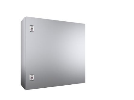 Rittal AX Series Stainless Steel Enclosure, IP66, 600 mm x 600 mm x 210mm [1010000]; 445-186