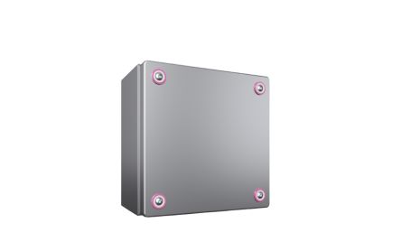 Rittal KX Series Stainless Steel Terminal Box, IP66, 200 mm x 200 mm x 120mm [1565000]; 445-198