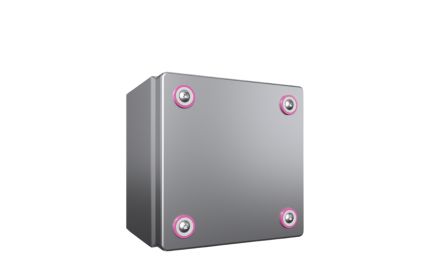 Rittal KX Series Stainless Steel Terminal Box, IP66, 150 mm x 150 mm x 120mm [1564000]; 445-205