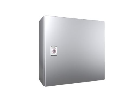 Rittal AX Series Stainless Steel Enclosure, IP66, 380 mm x 380 mm x 210mm [1006000]; 445-243