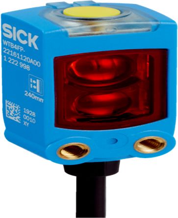 SICK Photoelectric Proximity Sensor Photoelectric Sensor, Rectangular Sensor, 4 → 100 mm Detection Range IO-LINK [WTB4FP-1H16D250A0022ZZZZZZZZZ1 / 1121417]; 445-271
