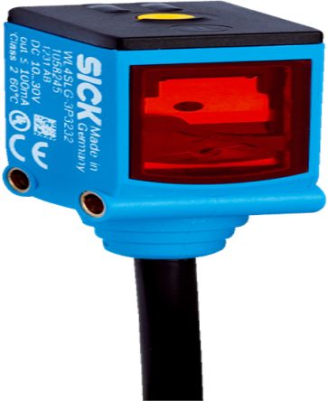 SICK Retroreflective Photoelectric Sensor, Rectangular Sensor, 0 → 3.5 m Detection Range IO-LINK [WL4SLG-3P3252 / 1076051]; 445-819