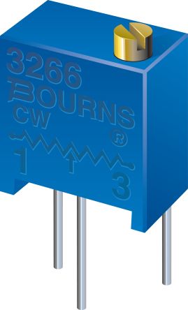 SMD Trimmer Potentiometer 0.25W Top Adjust Bourns, 3266 [3266Y-1-103LF]; 445-913