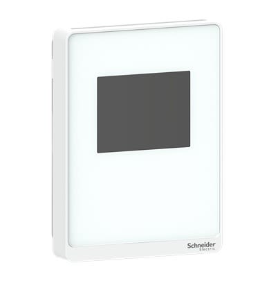 Schneider Electric SLAWTCV2 Air Quality Monitor, +50°C Max, 100%RH Max, AC Adapter-Powered [SLAWTCV2]; 446-157