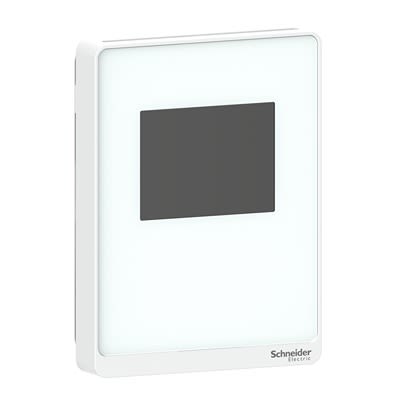 Schneider Electric SLPWTCV2 Air Quality Monitor for Air Quality, Humidity, Temperature, +50°C Max, 100%RH Max, AC [SLPWTCV2]; 446-202