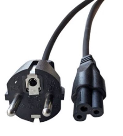 RS PRO Straight IEC C5 Socket to Straight CEE 7 Plug Power Cord, 1.8m [0]; 447-004