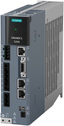 Siemens 0.2 kW Servo Drive, 380 → 480 V, 3 Phase, 1.3 A, Motor Managment Function, 400 V [6SL5510-1BE10-2AF0]; 447-025
