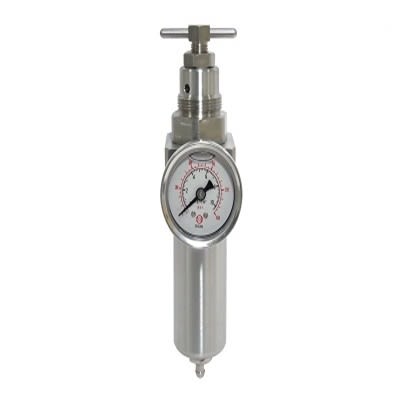 SHAKO SSFR Stainless Steel SUS 316 Filter Regulator, 5μm, G 1/4, Semi Automatic, 20 bar [SSFR500-02H]; 452-944