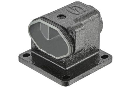 HARTING Han HPR Heavy Duty Power Connector Housing, M40 Thread, Right Angled [19407030950]; 456-222