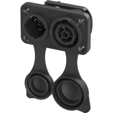 Neutrik Europe Mains Plug & Socket, 16A Black, Cable Mount Polyamide Plug-In, 250 V [NAC3PX-TRUE1]; 456-369