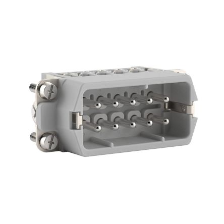 Lapp Insert, 10 Way, 16A, Male, H-A 10, 600 V [10440100+19446100+53112030]; 456-411