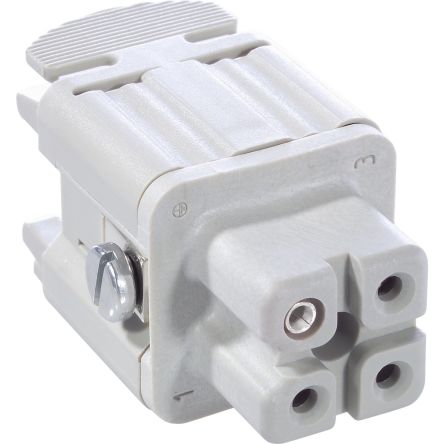 Lapp Insert, 3 Way, 10A, Female, H-A 3, 600 V [10421000+19429200]; 456-415