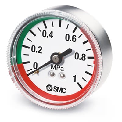 SMC R 1/8 Digital Pressure Gauge 0.2mPa Panel 37.5mm Outside Diameter [G36-2-01-L]; 456-760
