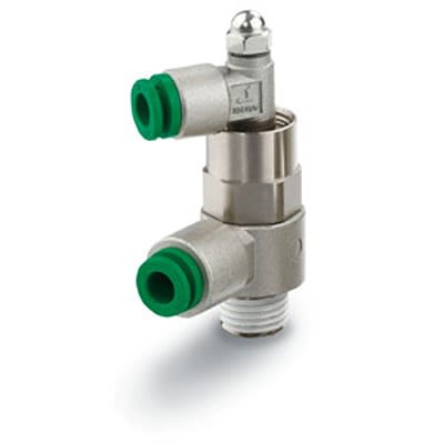 SMC AS Non Return Valve R 1/8 Female Inlet, R 1/8 Male Outlet, 0.1 → 1MPa [AS2201-01-F06S-X785]; 456-935
