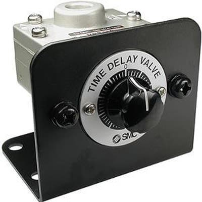 SMC VR2110 series 0.5s to 60s Time Delay Valve, 10 bar max [EVR2110-F01]; 456-971