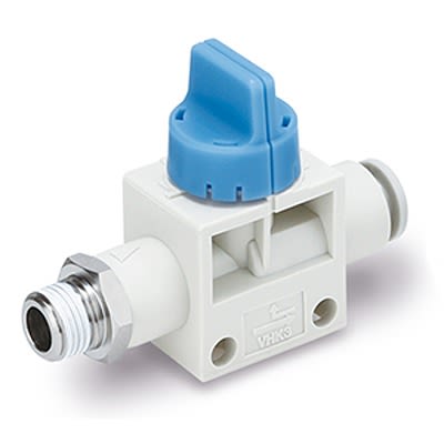 SMC Finger Valve Air Operated Pneumatic Manual Control Valve VHK Series, Rc 1/4, 1/4mm, VHK3A-02S-08F [VHK3A-02S-08F]; 457-105