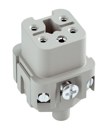 RS PRO Heavy Duty Power Connector, 10A, Female, 5 Contacts [0]; 457-185