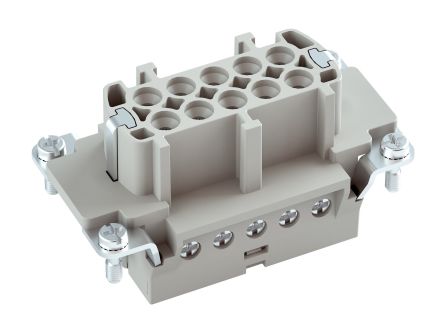 RS PRO Heavy Duty Power Connector, 10A, Female, 10 Contacts [0]; 457-187