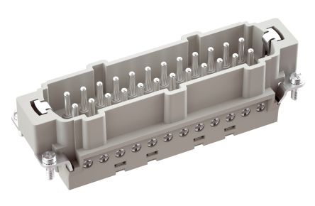 RS PRO Heavy Duty Power Connector, 16A, Male, 24 Contacts [0]; 457-189