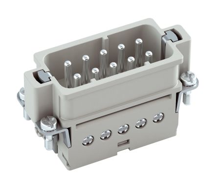 RS PRO Heavy Duty Power Connector, 16A, Male, 10 Contacts [0]; 457-196