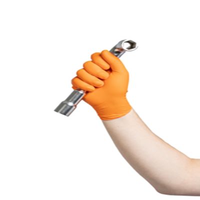 Kolmi Hopen HORNG8 Orange Nitrile Extra Grip Work Gloves, Size M, Nitrile Coating [HORNG8-8M]; 458-552