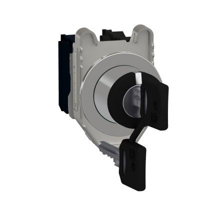 Schneider Electric Selector Switch Straight-Key [XB4FGCUST01]; 458-886