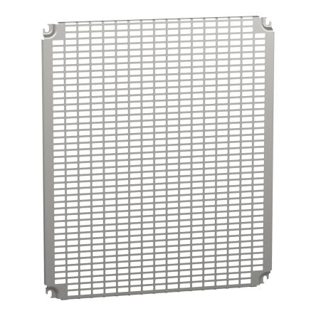 Schneider Electric PanelSeT Series Steel Mounting Plate, 650mm H, 550mm W for Use with Thalassa Thalassa PLM enclosure [NSYMR76]; 458-903