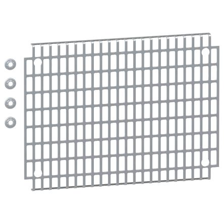 Schneider Electric PanelSeT Series Mounting Plate, 465mm H, 334mm W for Use with Enclosure [AM1PA4030]; 458-916