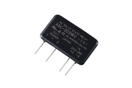 Jelsystem A5C Series Solid State Relay, 3 A Load, PCB Mount, 264 Vrms Load, 28 Vdc Control [A5C-203WV]; 459-753