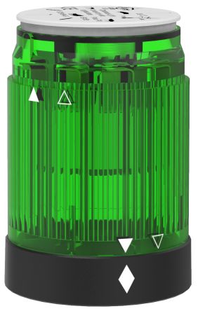 Pfannenberg BR 50 Series Green Continuous lighting Effect Signal Tower for Use with PA X, 24 V dc, LED Bulb, DC, IP54 [28250368060]; 460-277