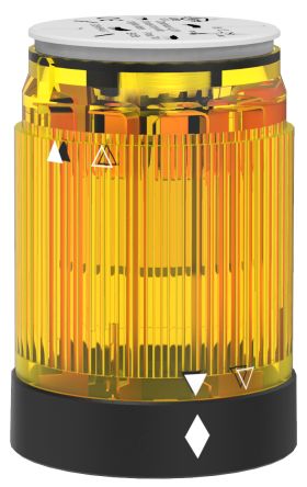 Pfannenberg BR 50 Series Yellow Flashing Effect Signal Tower for Use with PY X-L-15, 24 V ac/dc, LED Bulb, AC/DC, IP54 [28250078030]; 460-305