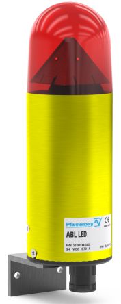 Pfannenberg ABL / ABS LED-HI Series Red Blinking, Continuous, Flashing Beacon, 230 V ac/dc, Direct Mount, LED Bulb, IP54 [21118645000]; 460-329