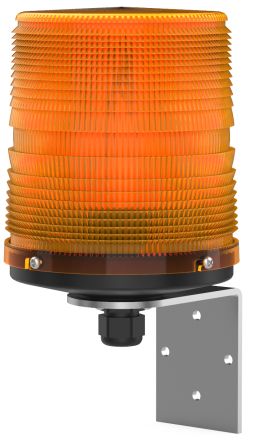 Pfannenberg PMF LED-HI Series Amber Flashing Beacon, 12/24 V dc, Direct Mount / Bracket Mount, LED Bulb, IP55 [21155634007]; 460-331