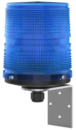 Pfannenberg PMF LED-HI Series Blue Flashing Beacon, 12/24 V dc, Direct Mount / Bracket Mount, LED Bulb, IP55 [21155637007]; 460-335