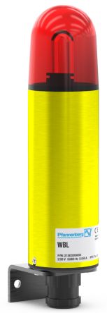 Pfannenberg WBL Series Red Flashing Effect Signal Tower for Use with WBL Series, 230 V ac, Xenon Bulb, AC, IP54 [21003105000]; 460-352