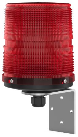Pfannenberg PMF 2015-SIL Series Red Flashing Beacon, 230 V ac, Direct Mount / Bracket Mount, Xenon Bulb, IP55 [21007105611]; 460-366