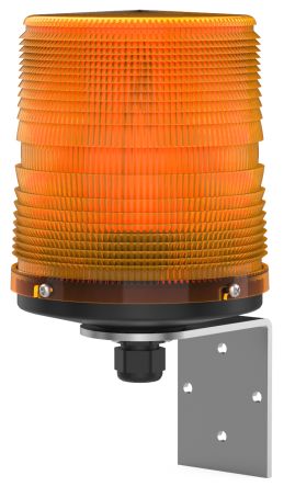 Pfannenberg PMF 2015-SIL Series Amber Flashing Beacon, 24 V dc, Direct Mount / Bracket Mount, Xenon Bulb, IP55 [21007804611]; 460-368
