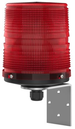 Pfannenberg PMF LED-HI Series Red Flashing Beacon, 12/24 V dc, Direct Mount / Bracket Mount, LED Bulb, IP55 [21155635007]; 460-372