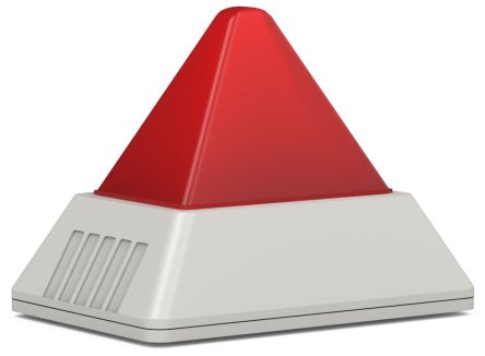 Pfannenberg PD 2100-M-AS-i Series Red Continuous lighting Beacon, 26.5 → 32.6 V dc, Direct Mount / Bracket [21120505004]; 460-401