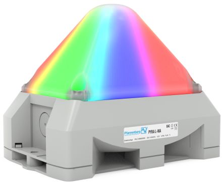 Pfannenberg PY X Series Multicolour Beacon, 115/230 V ac/dc, 120 V ac/dc, IP66, Free Mount, 101dB at 1 Metre [21556648055]; 460-416