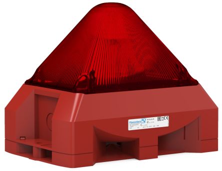 Pfannenberg PY X Series Red Beacon, 230 V ac, IP66, Free Mount, 101dB at 1 Metre [21565105000]; 460-431