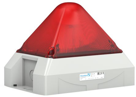 Pfannenberg PY X-L-15 Series Red Flashing Beacon, 230 V ac, Free Mount, Xenon Bulb, IP66 [21561805055]; 460-445